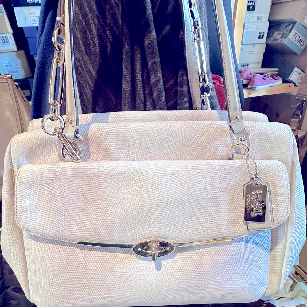 Coach Lizard Satchel Leather Beg Shoulder Bag